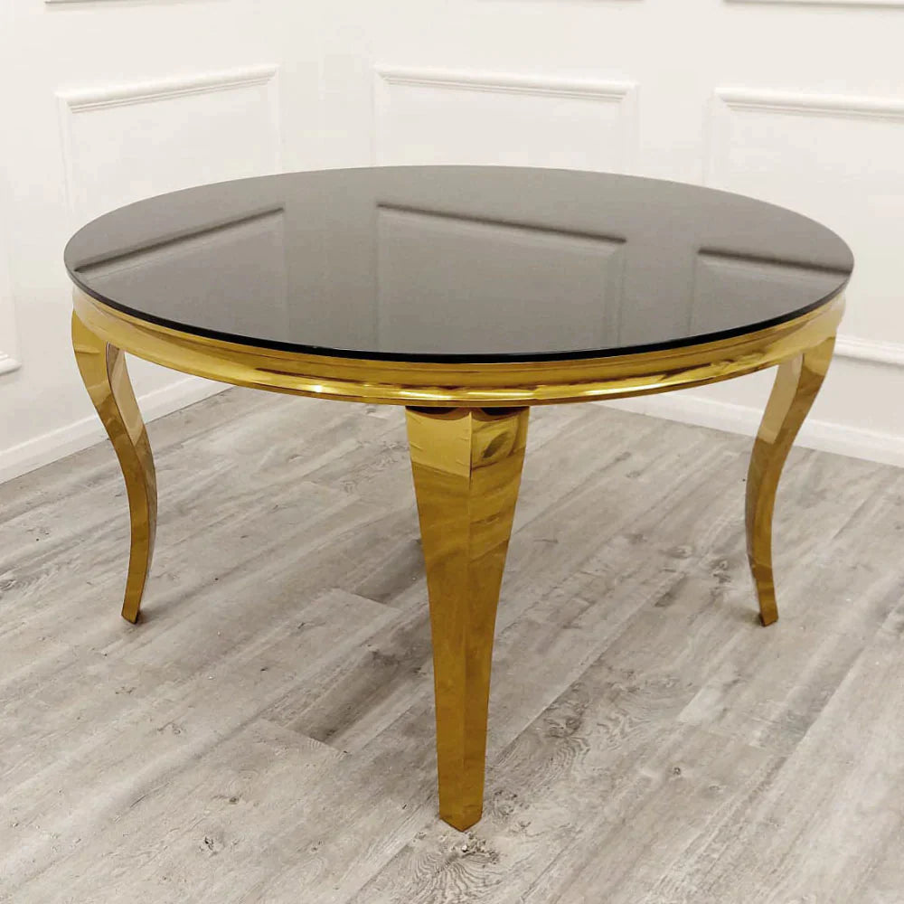 Plush-DT-02 Gold Dining Table 1.6m