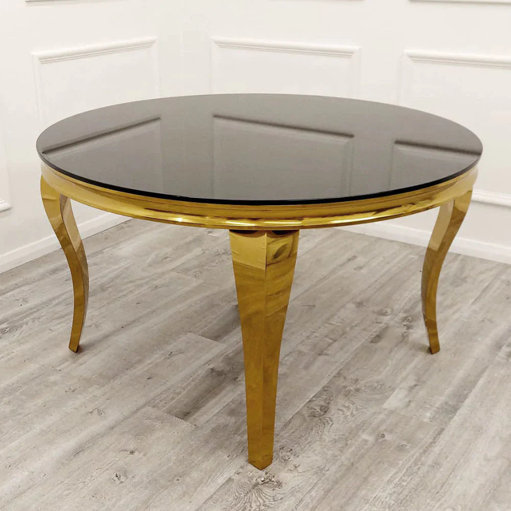 Plush-DT-02 Gold Dining Table 2m