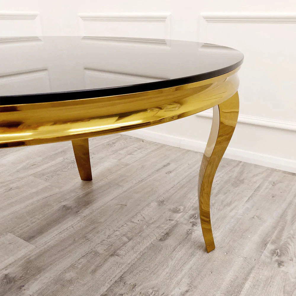 Plush-DT-02 Gold Dining Table 1.4m