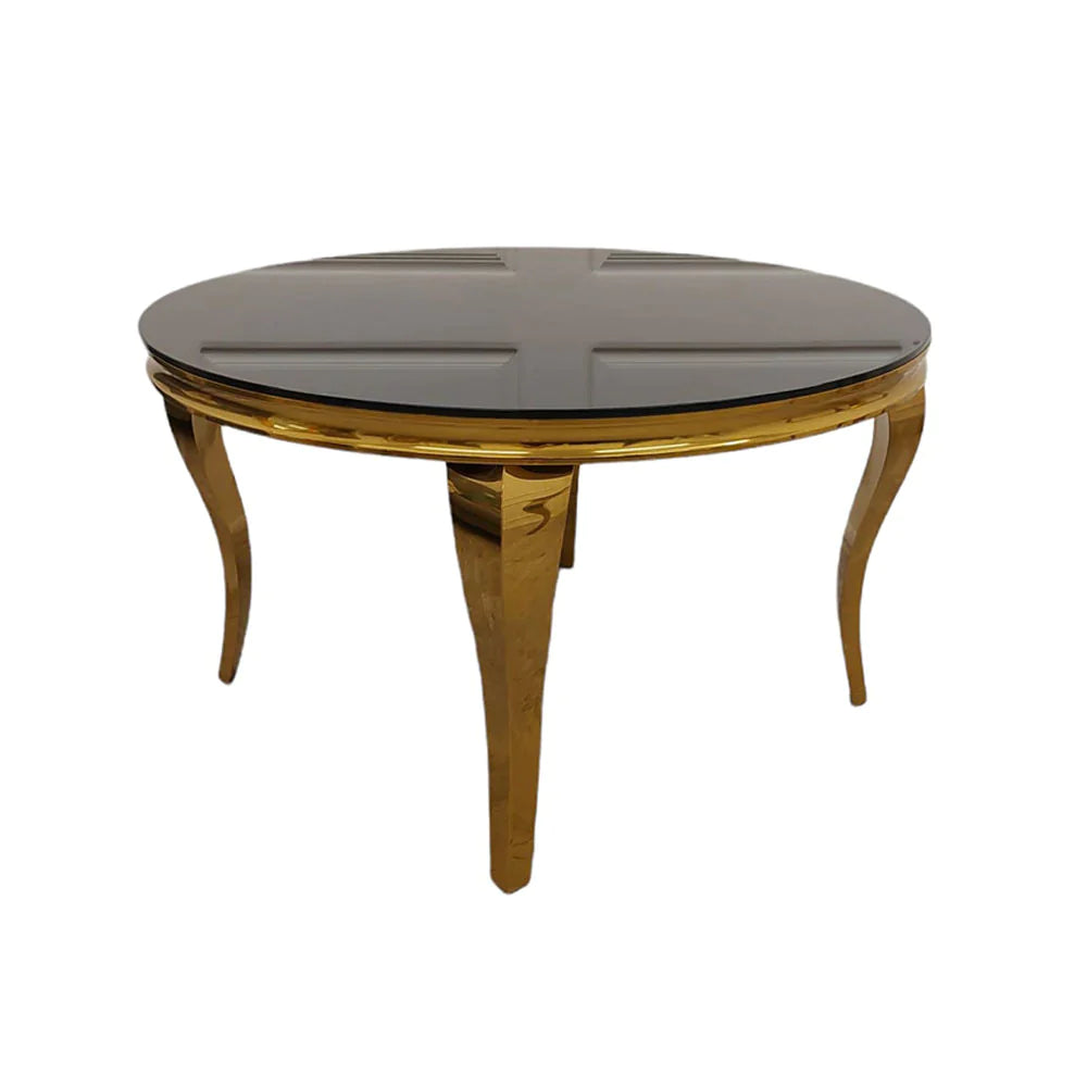 Plush-DT-02 Gold Dining Table 1.4m