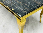 Load image into Gallery viewer, Plush-CT-13 Black &amp; Gold Marble Coffee Table
