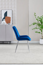 Load image into Gallery viewer, Plush-DC-21 Navy Velvet Dining Chair
