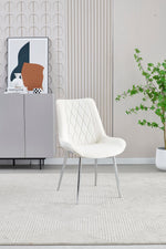 Load image into Gallery viewer, Plush-DC-21 White PU Dining Chair
