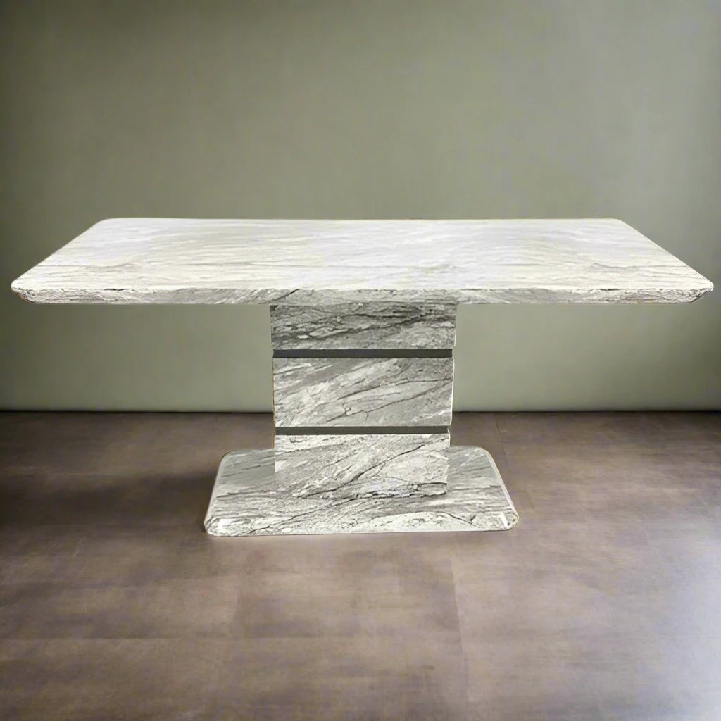 Plush-DT-29 Dining Table (Marble Effect)