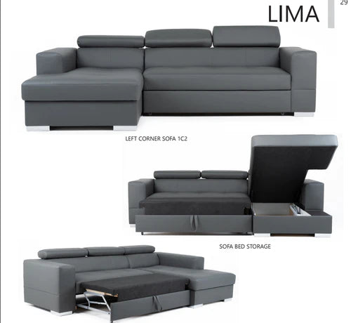 Lima Corner Sofa Bed