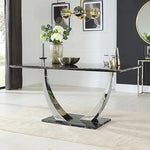 Load image into Gallery viewer, Plush-DT-14 1.6 Chrome Dining Table with Black Sintered Stone Top
