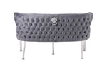 Load image into Gallery viewer, Plush-DB-27 Grey Velvet Bench
