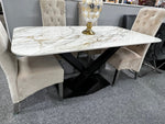 Load image into Gallery viewer, Plush-DT-21 Cream Ceramic Dining Table 160cm
