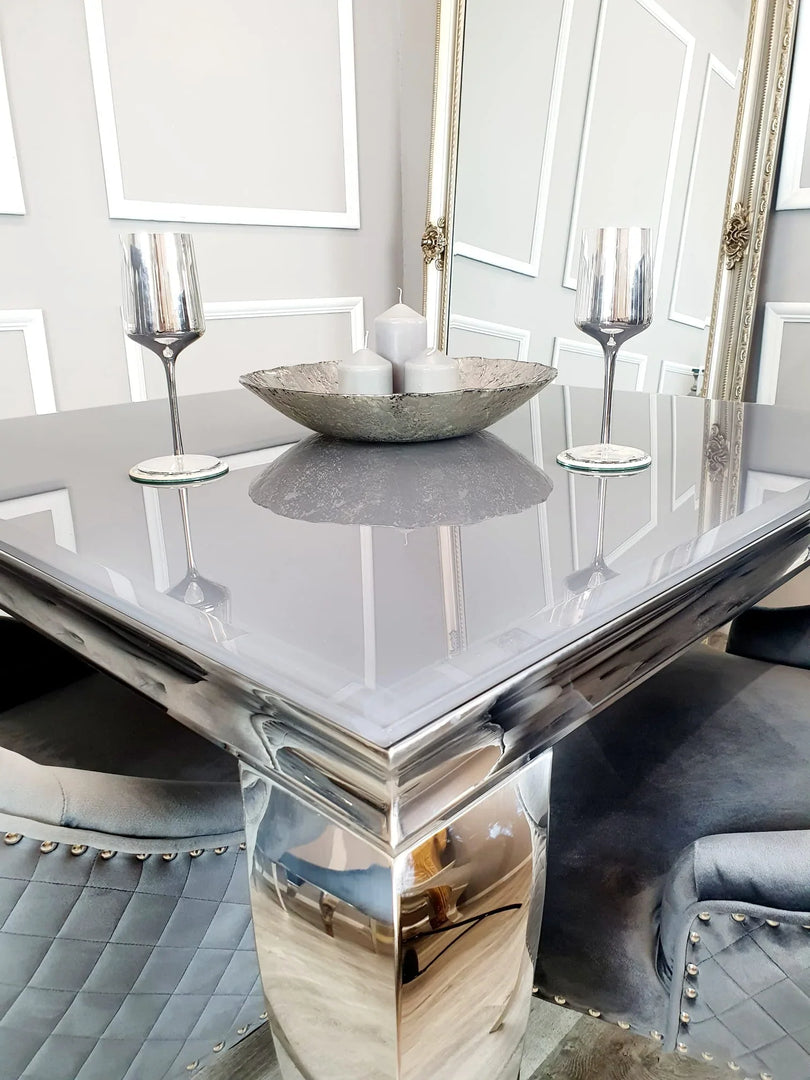 Plush-DT-02 Chrome Dining Table 1.5m