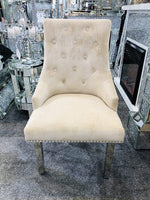 Load image into Gallery viewer, Plush-DC-24 Mink Velvet Dining Chair
