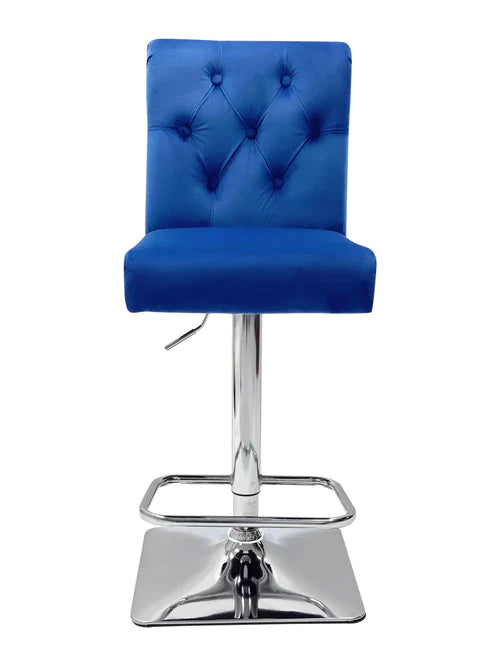 Plush-BS-25 Navy Bar Stool