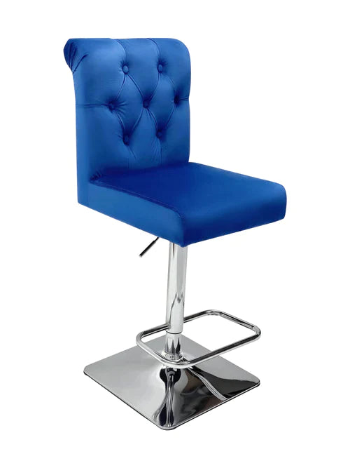 Plush-BS-25 Navy Bar Stool