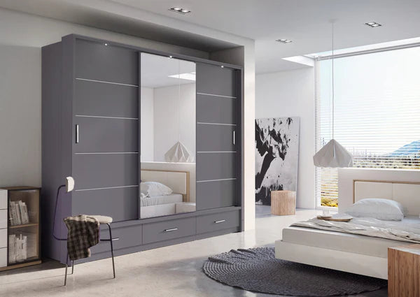 Plush-WA-01 Sliding Door Wardrobe 250cm