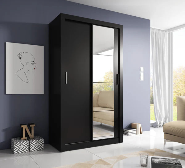 Plush-WA-06 Sliding Door Wardrobe 120cm