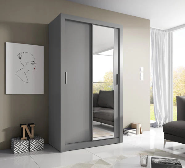 Plush-WA-06 Sliding Door Wardrobe 120cm