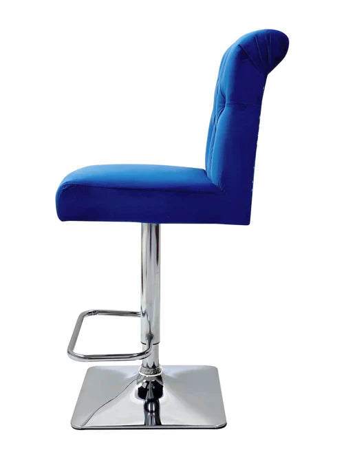 Plush-BS-25 Navy Bar Stool