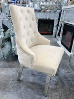 Load image into Gallery viewer, Plush-DC-24 Mink Velvet Dining Chair
