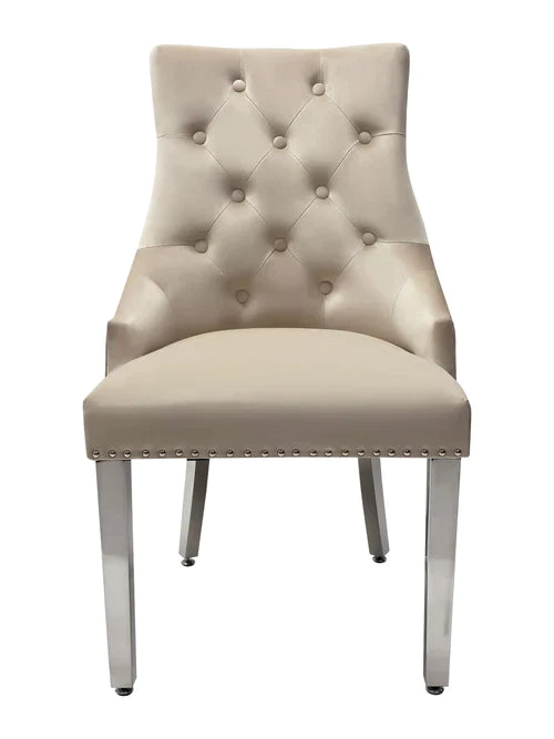 Plush-DC-24 Mink Velvet Dining Chair