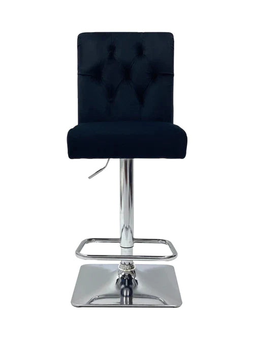 Plush-BS-25 Black Bar Stool