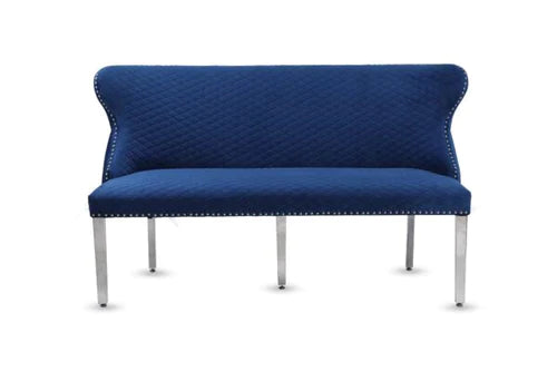 Plush-DB-27 Velvet Bench Navy