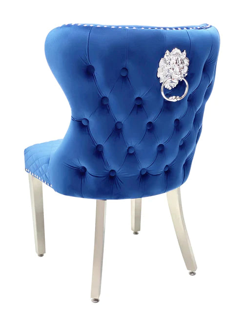 Plush-DC-27 Navy Dining Chair