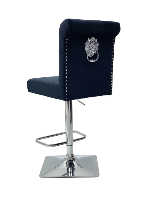 Plush-BS-25 Black Bar Stool