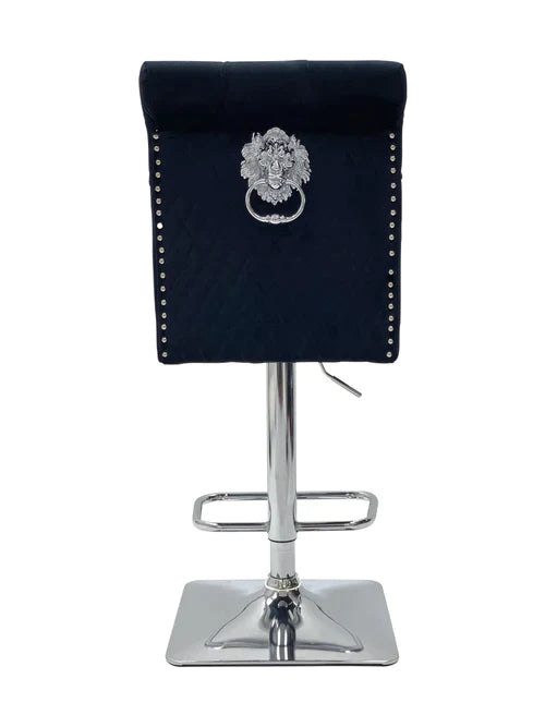 Plush-BS-25 Black Bar Stool