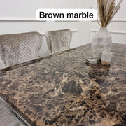 Plush-DT-02 Chrome Dining Table 2m