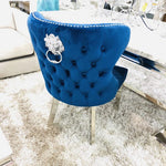 Load image into Gallery viewer, Plush-DC-27 Navy Dining Chair
