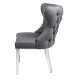 Load image into Gallery viewer, Plush-DC-27 Grey Dining Chair
