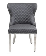 Load image into Gallery viewer, Plush-DC-27 Grey Dining Chair
