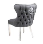 Load image into Gallery viewer, Plush-DC-27 Grey Dining Chair
