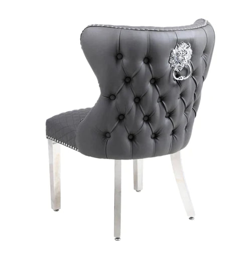 Plush-DC-27 Grey Dining Chair