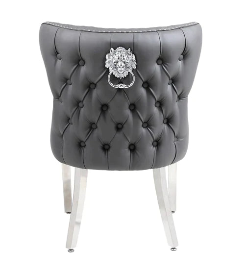 Plush-DC-27 Grey Dining Chair