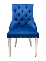 Load image into Gallery viewer, Plush-DC-24 Navy Dining Chair
