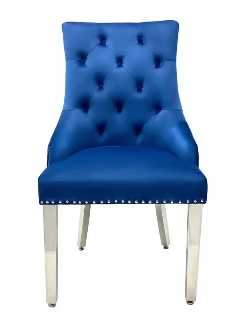 Plush-DC-24 Navy Dining Chair