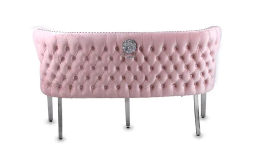 Plush-DB-27 Velvet Bench Pink