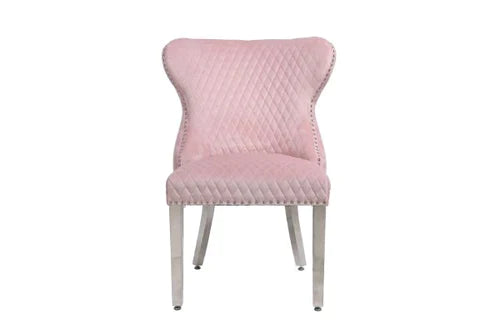 Plush-DC-27 Pink Dining Velvet Chair