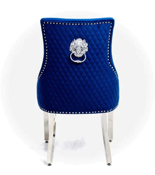 Plush-DC-24 Navy Dining Chair