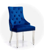 Load image into Gallery viewer, Plush-DC-24 Navy Dining Chair
