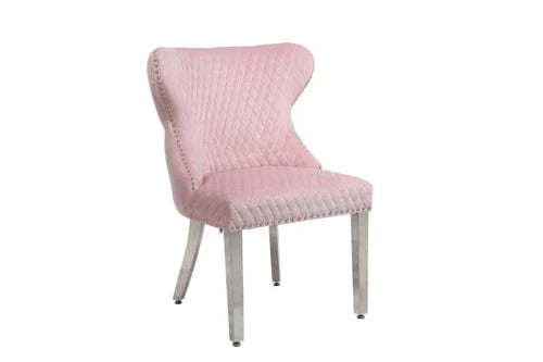 Plush-DC-27 Pink Dining Velvet Chair