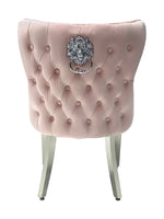 Load image into Gallery viewer, Plush-DC-27 Pink Dining Velvet Chair
