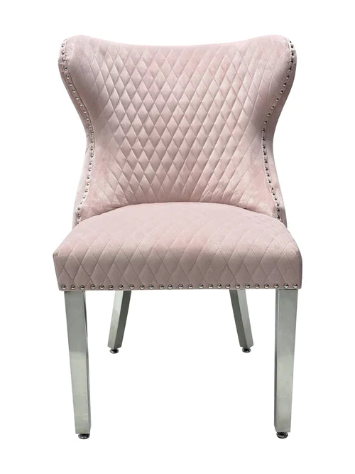 Plush-DC-27 Pink Dining Velvet Chair