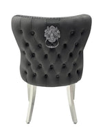 Load image into Gallery viewer, Plush-DC-27 Grey Velvet Dining Chair
