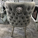 Load image into Gallery viewer, Plush-DC-27 Grey Velvet Dining Chair
