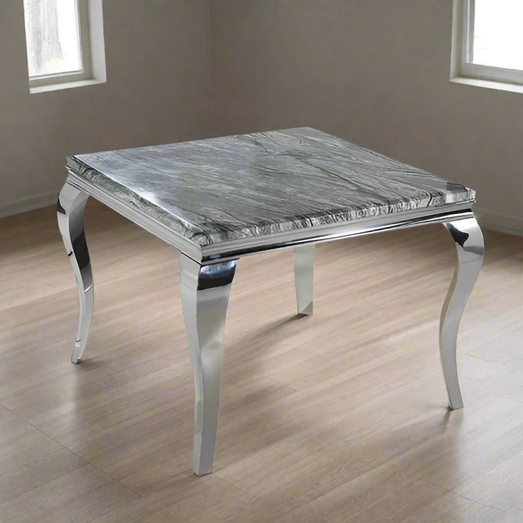 Plush-DT-02 Chrome Dining Table 1m