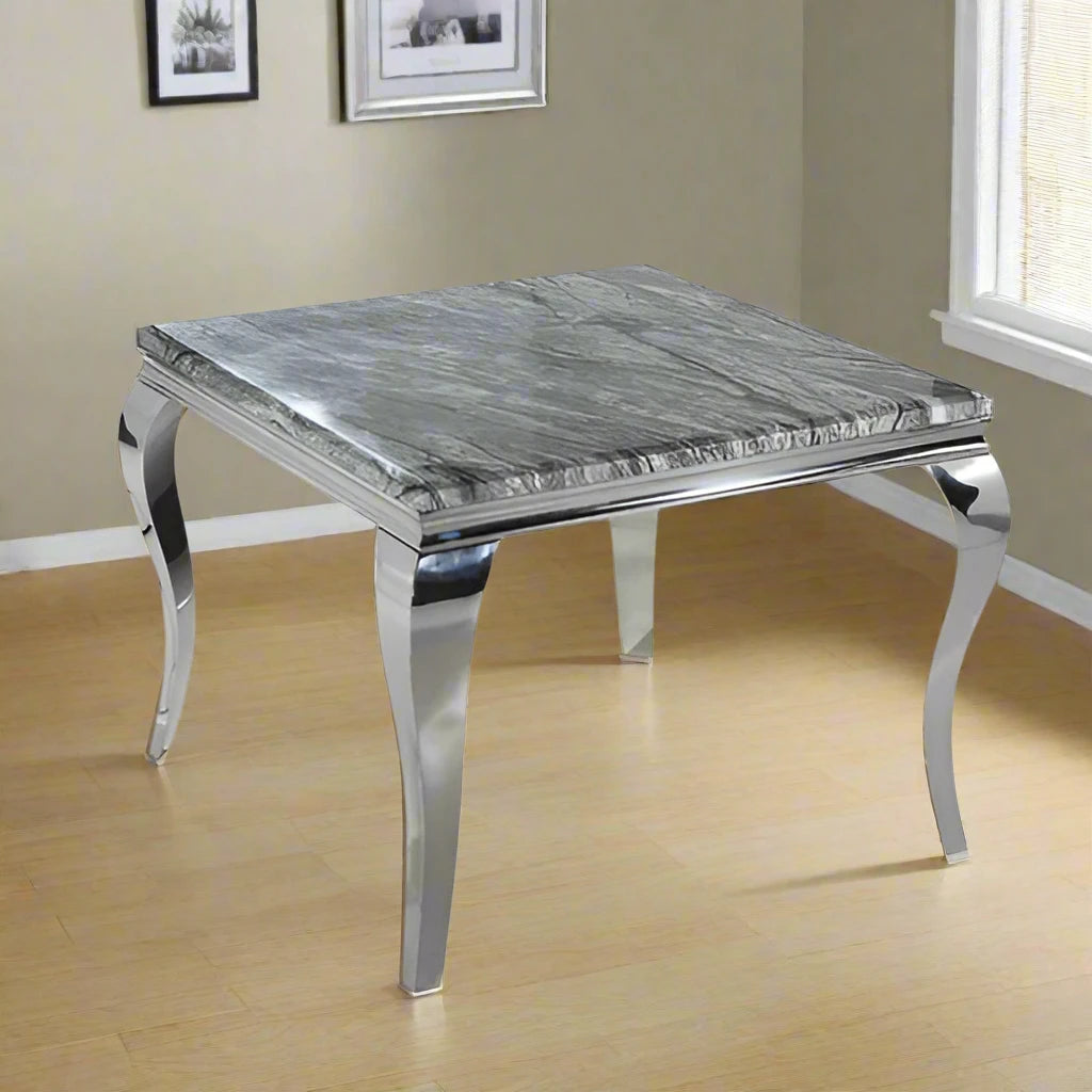 Plush-DT-02 Chrome Dining Table 1m