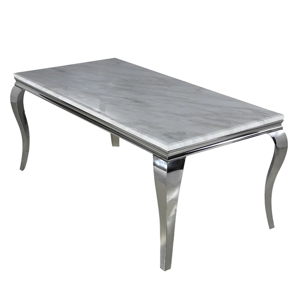 Plush-DT-02 Chrome Dining Table 2m