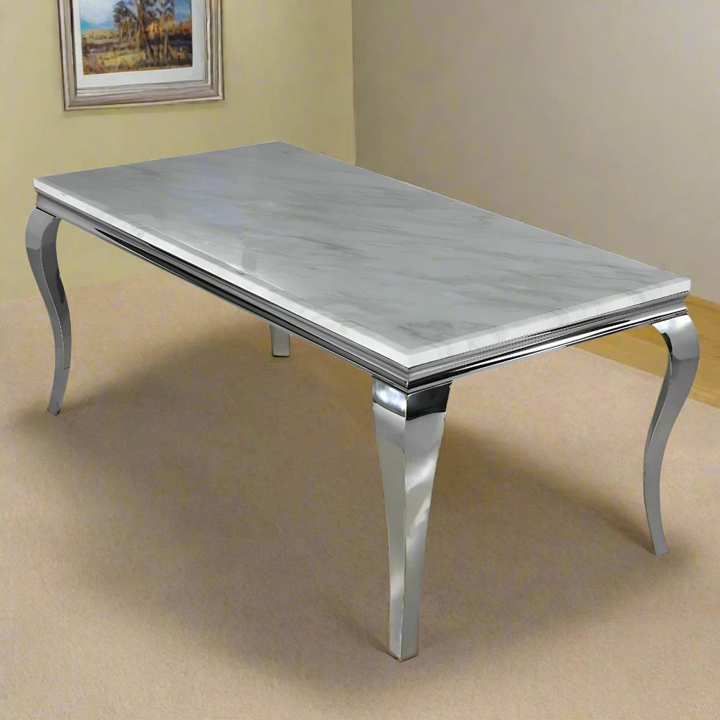 Plush-DT-02 Chrome Dining Table 1.5m