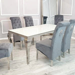 Load image into Gallery viewer, Plush-DT-02 Chrome Dining Table 1.5m
